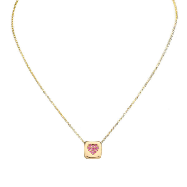 Lisa's Beautiful Heart Block Necklace