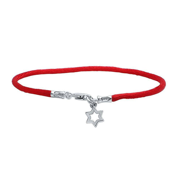 Red Protection Cord With Small Star Of David Charm