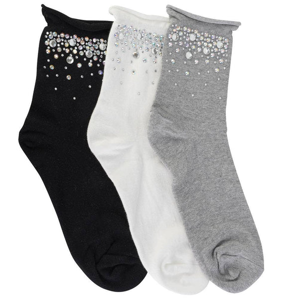 Crystal Embellished Socks