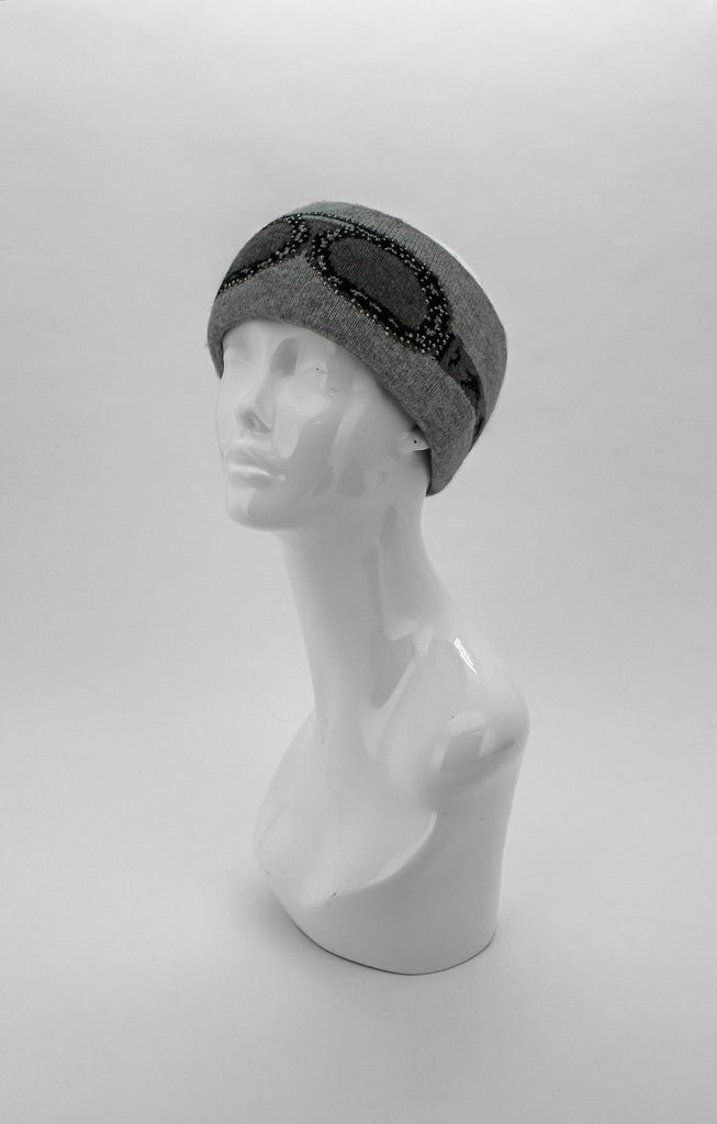 Crystal Ski Goggle Knitted Headband