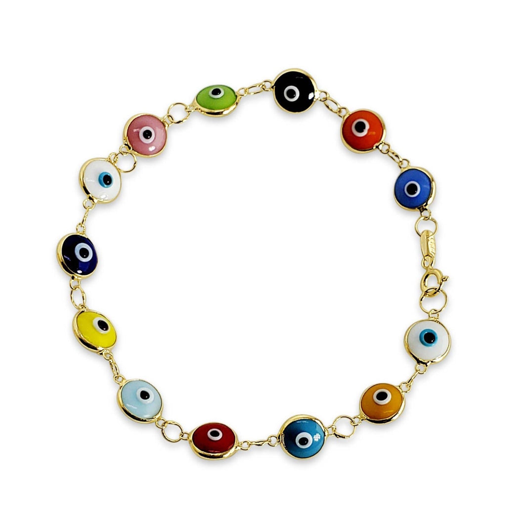 Ikasiya Classic Evil Eye Bracelet (Silver)