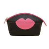 Leather Hot Lips Cosmetic Case