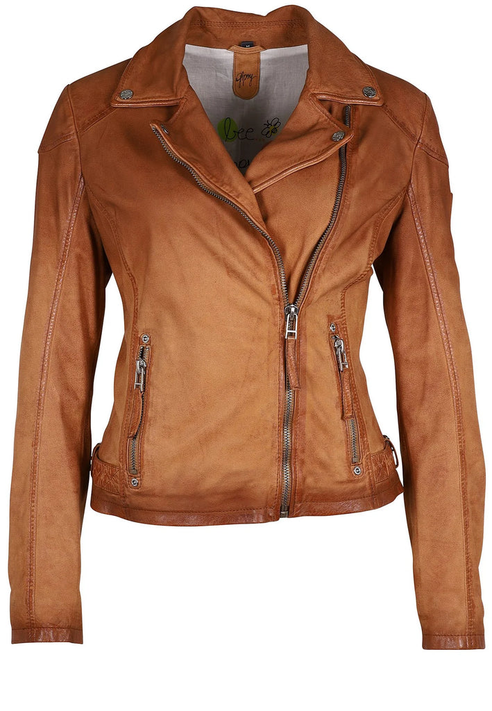 Nubuck Leather Biker Jacket