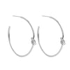 Delicate Knot Hoops