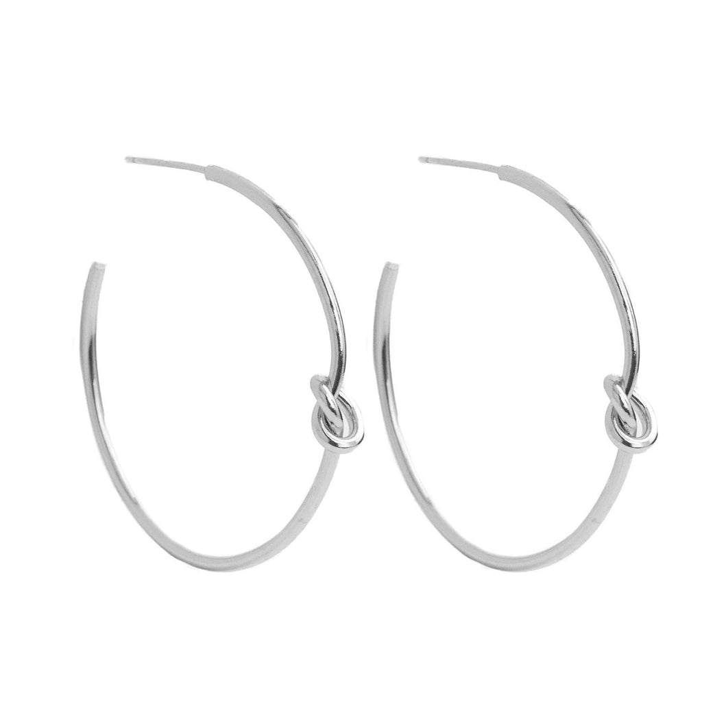 Delicate Knot Hoops