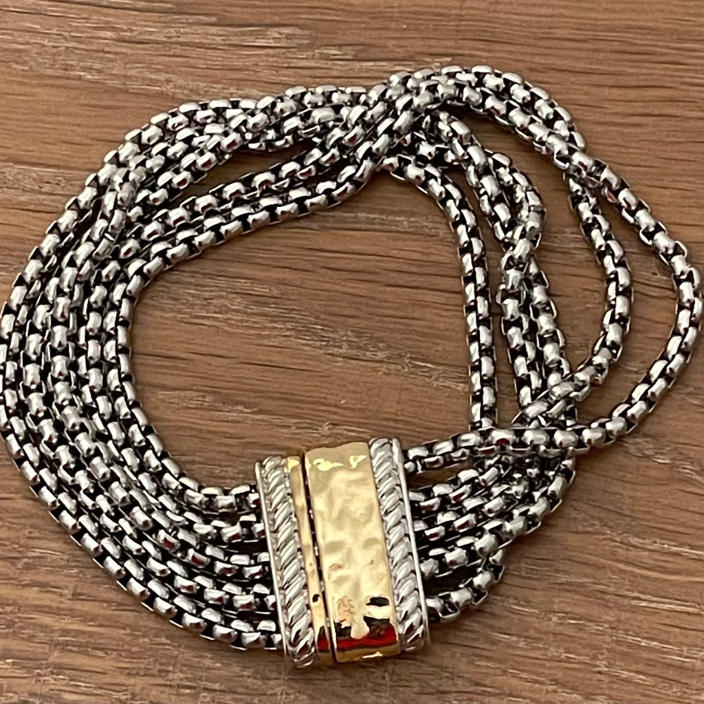 Multi Row Magnetic Chain Bracelet