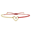 Gold Heart String Bracelet