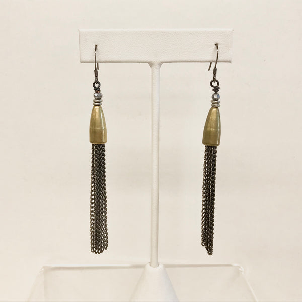 2-Tone Tassel Earrings
