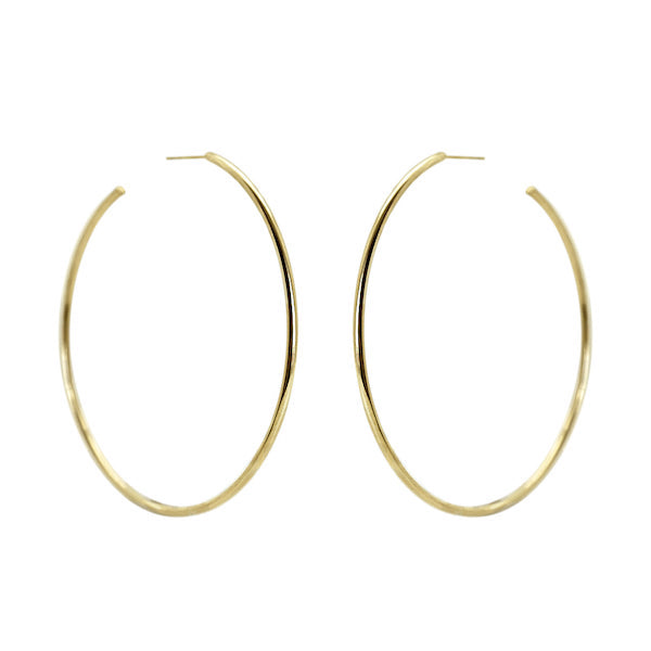 Large Thin Gold Hoops