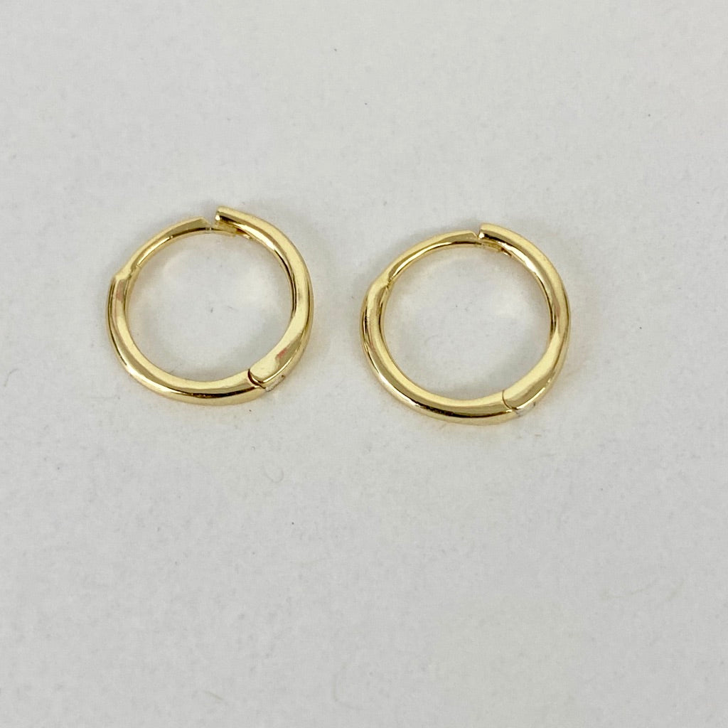 Sterling/Gold Huggies