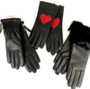 Side Zip Ruched Tech Leather Gloves