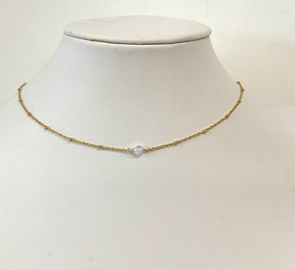 Sloane  Dainty Stone Necklace