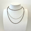 2MM Beaded And Chain Necklace