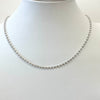 2MM Beaded And Chain Necklace