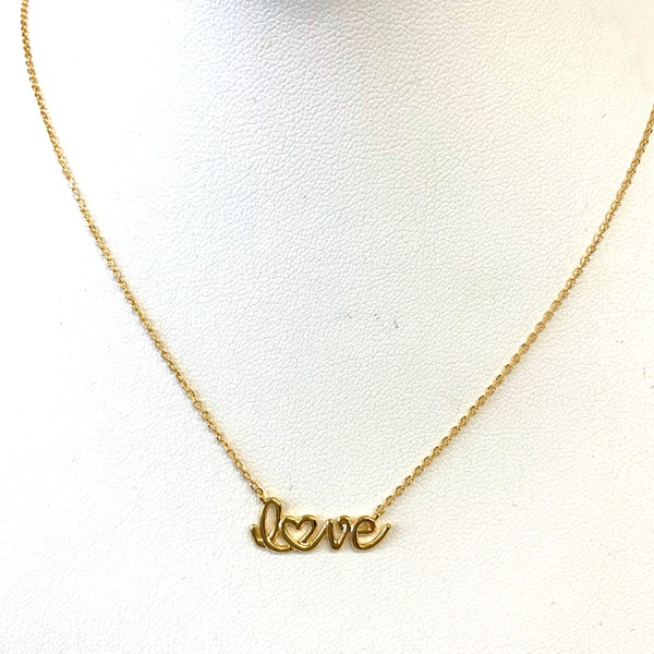 Gold “Love” Necklace