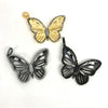 CZ Cutout Detail Butterfly Charm