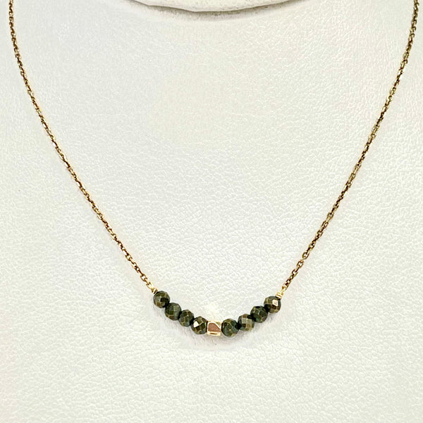 Pyrite Beaded Necklace