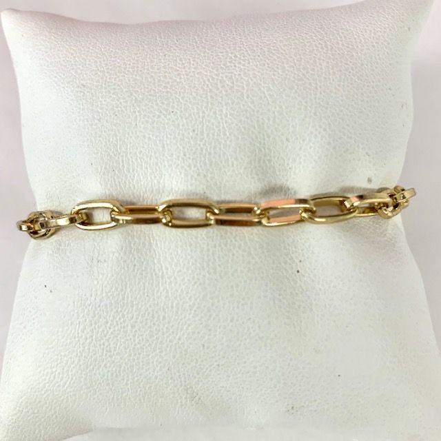 Gold Paperclip Link Bracelet