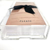 Notepaper In Acrylic Tray