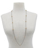 36" Mesh Chain With Station CZ Necklace