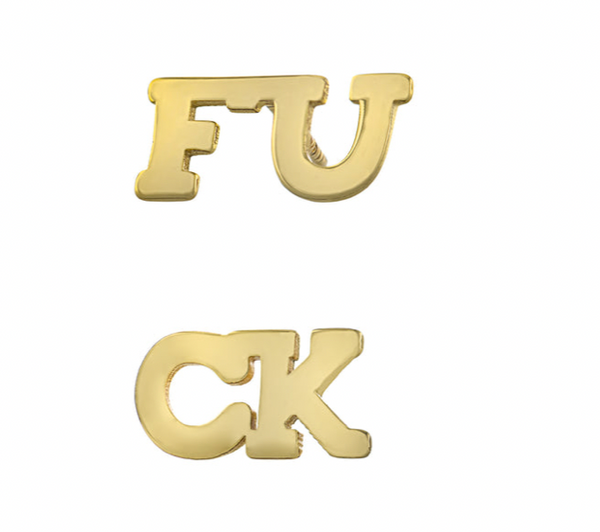 FU  Post Earrings