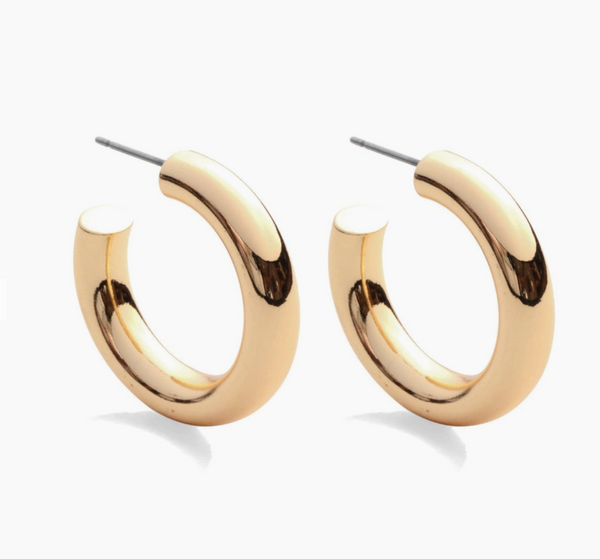 Medium Thick Hoop Earring