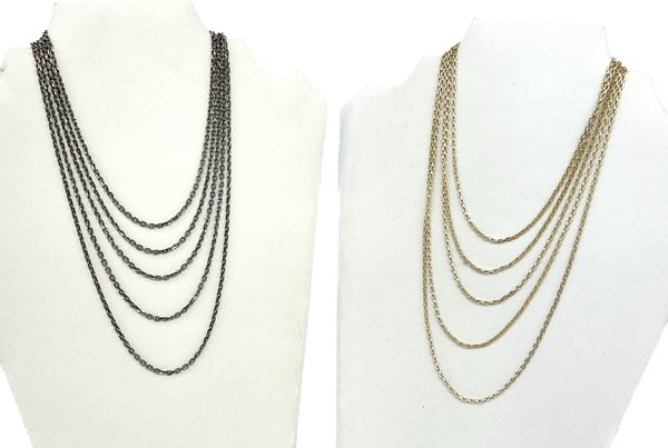 Izzy 5 Layer Box Chain Necklace