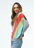 Wide Stripe Hoodie Sweater
