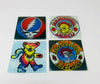 Glass Grateful Dead Coasters  (Set of 4)