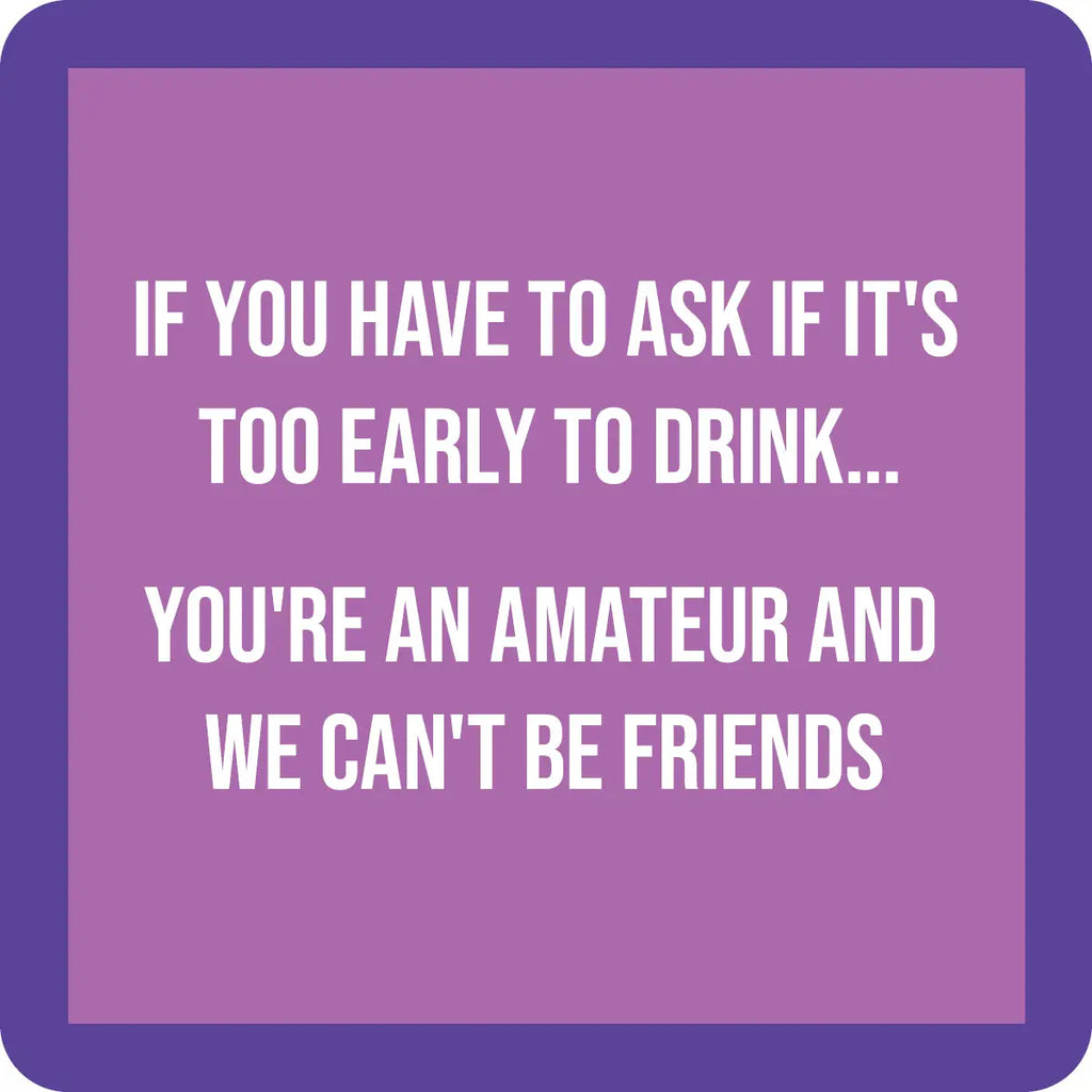 Funny Saying Cork Drink Coasters