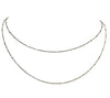 Dainty Double Layer Mixed Metal Necklace