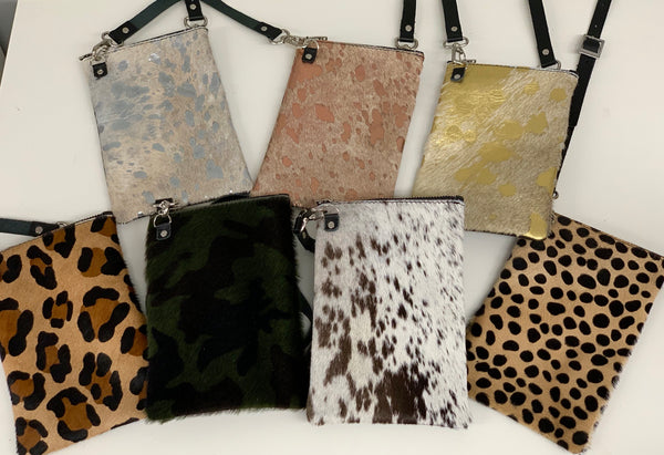 Fur & Leather Crossbody Phone Case