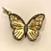 CZ Cutout Detail Butterfly Charm