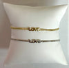 Sterling/ Gold Filled Mini Love Bracelet