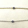 Delicate Sterling & Gold-Filled Evil Eye Bracelets