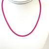 16" Colorful Enamel  Box Chain Necklace