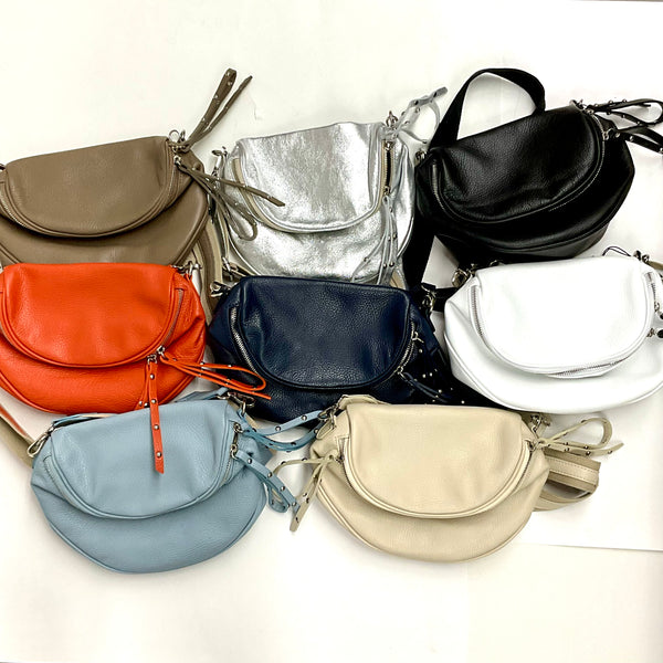 The Sophia Italian Leather Crossbody Bag