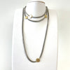 Magnetic Curb Chain With Geometric Accents Necklace