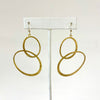 Floating Goldtone Intersecting Circles