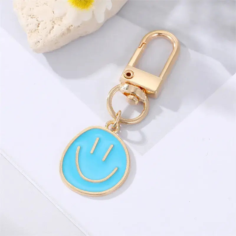 1" Smiley Face Keychain