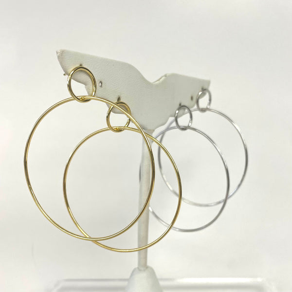 Posted Double Hoop Earrings