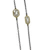 36" Faceted CZ Station Necklace