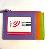ILI Small Credit Card Holder with Zipper Pouch