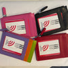 ILI Small Credit Card Holder with Zipper Pouch