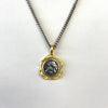 Angel Coin Curb Chain Necklace