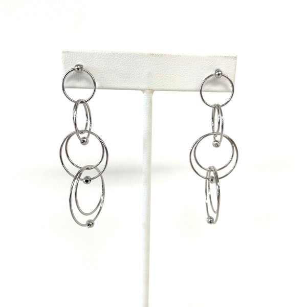 Multi Circle Drop Earrings