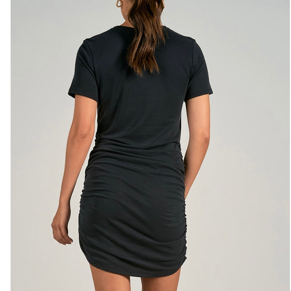 Vacation Ready Black Cinched Dress