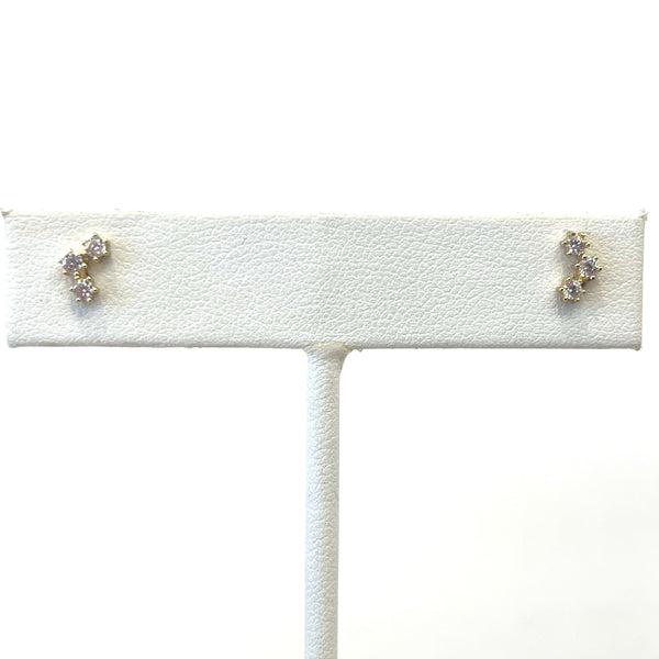 Triple Stud Earrings