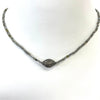 Labradorite And Diamond Beaded Necklace