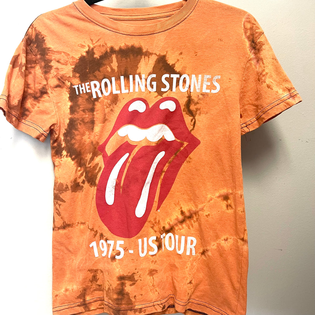 Rolling Stones Distressed Tie Dye T Shirt